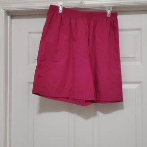 Season ticket unisex 34/20W Pink Elastic Waist Shorts With Pocket